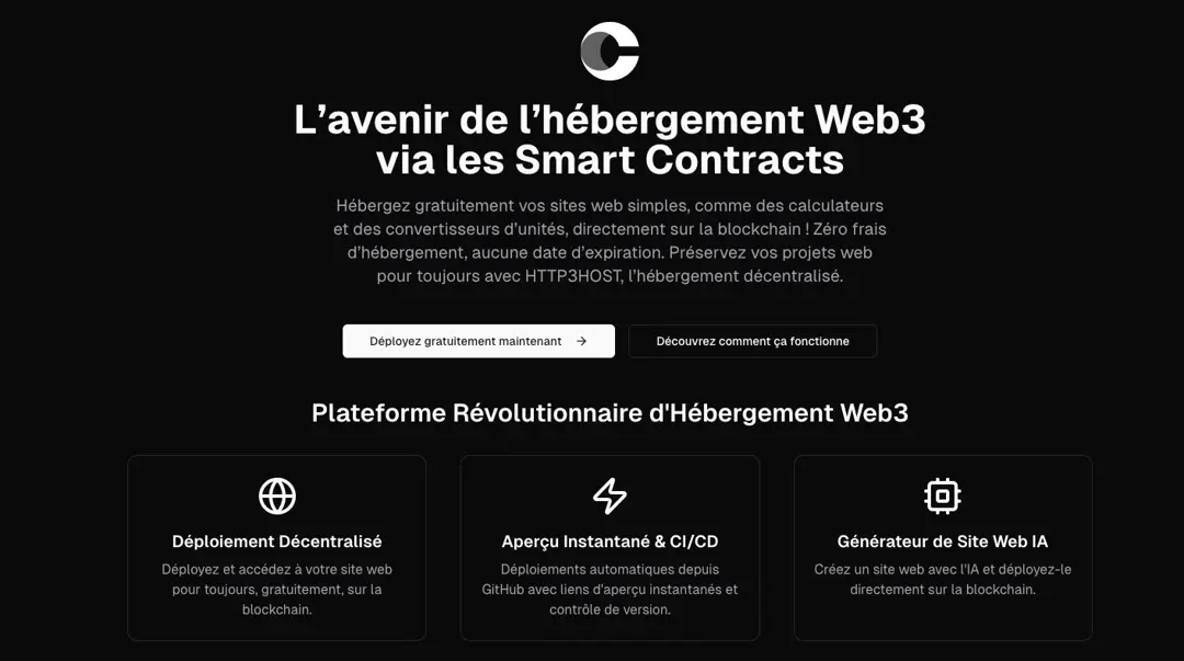 HTTP3 Host - Plateforme d'Hébergement IA