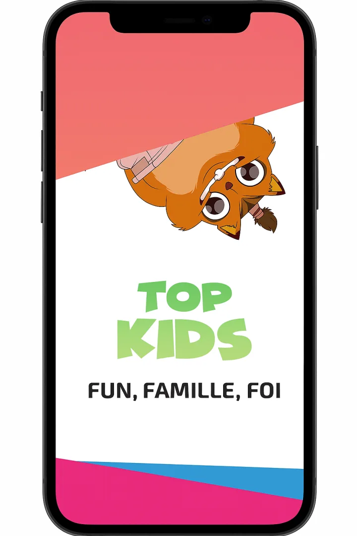 L'application Top Kids sur téléphone