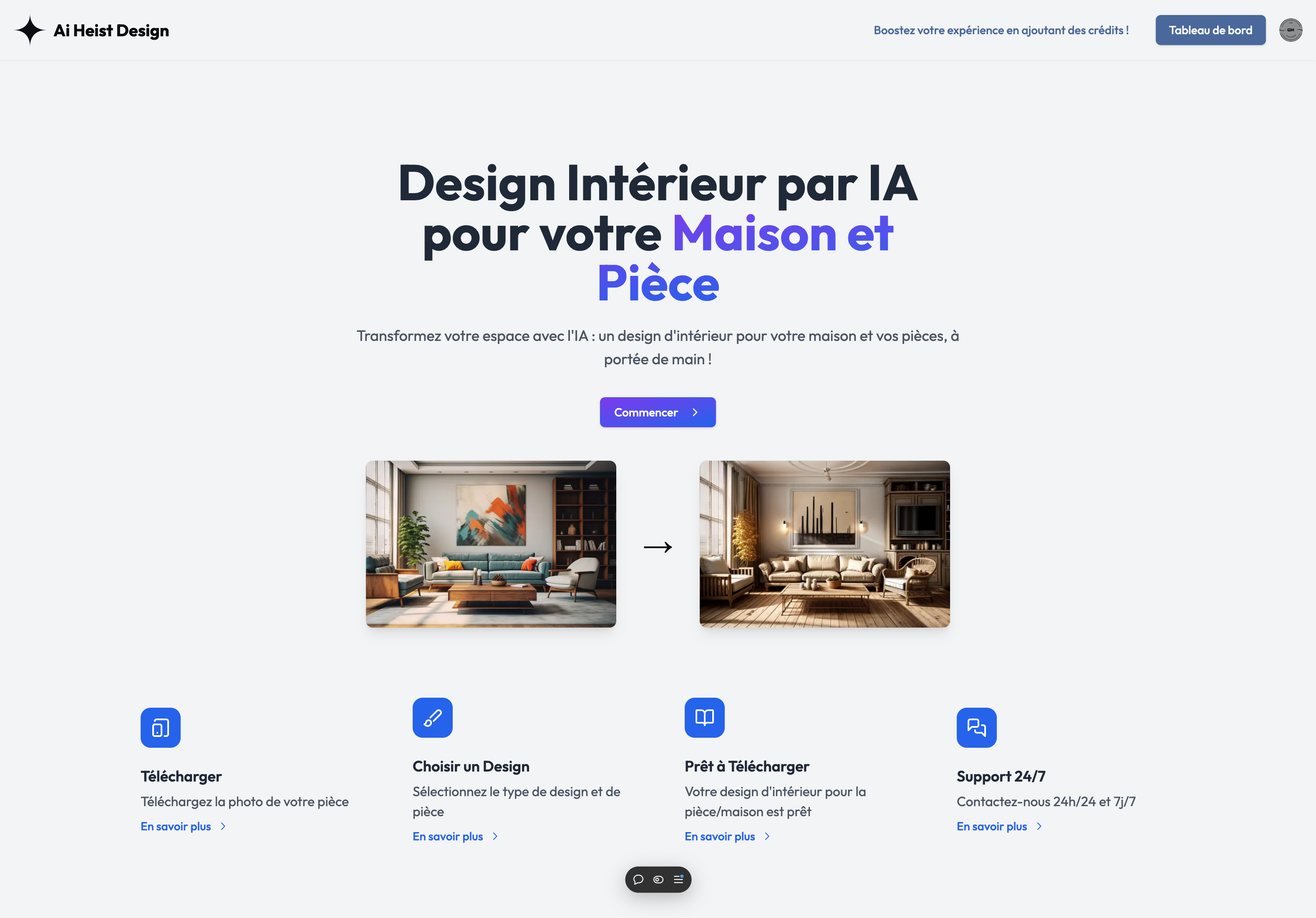 Le site Redesign - AI Platform