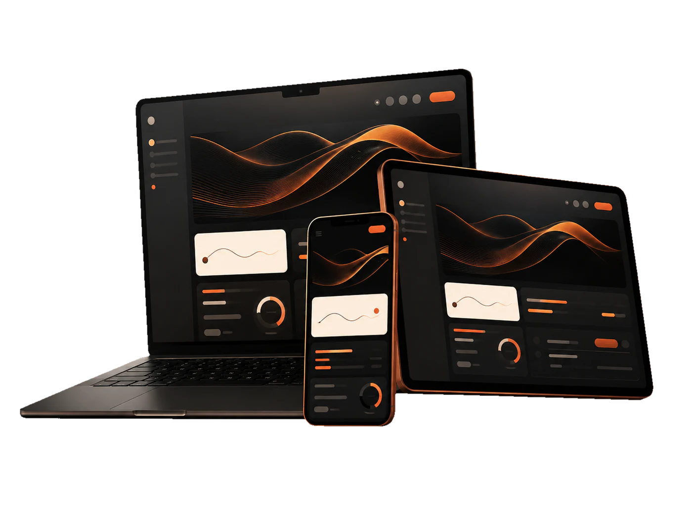 Shavod brand materials and website screens composed together
