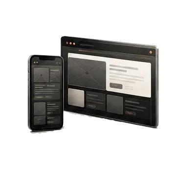 Téléphone et interface wireframe illustrant l’étape Prototyper