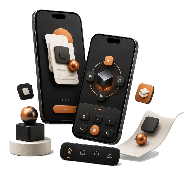 A Shavod mobile app shown on two phones